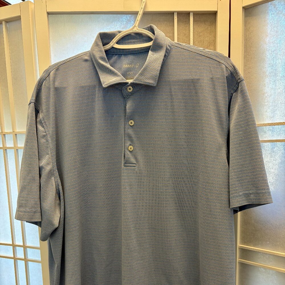 johnnie-O - Performance Polo, Blue Stripe
